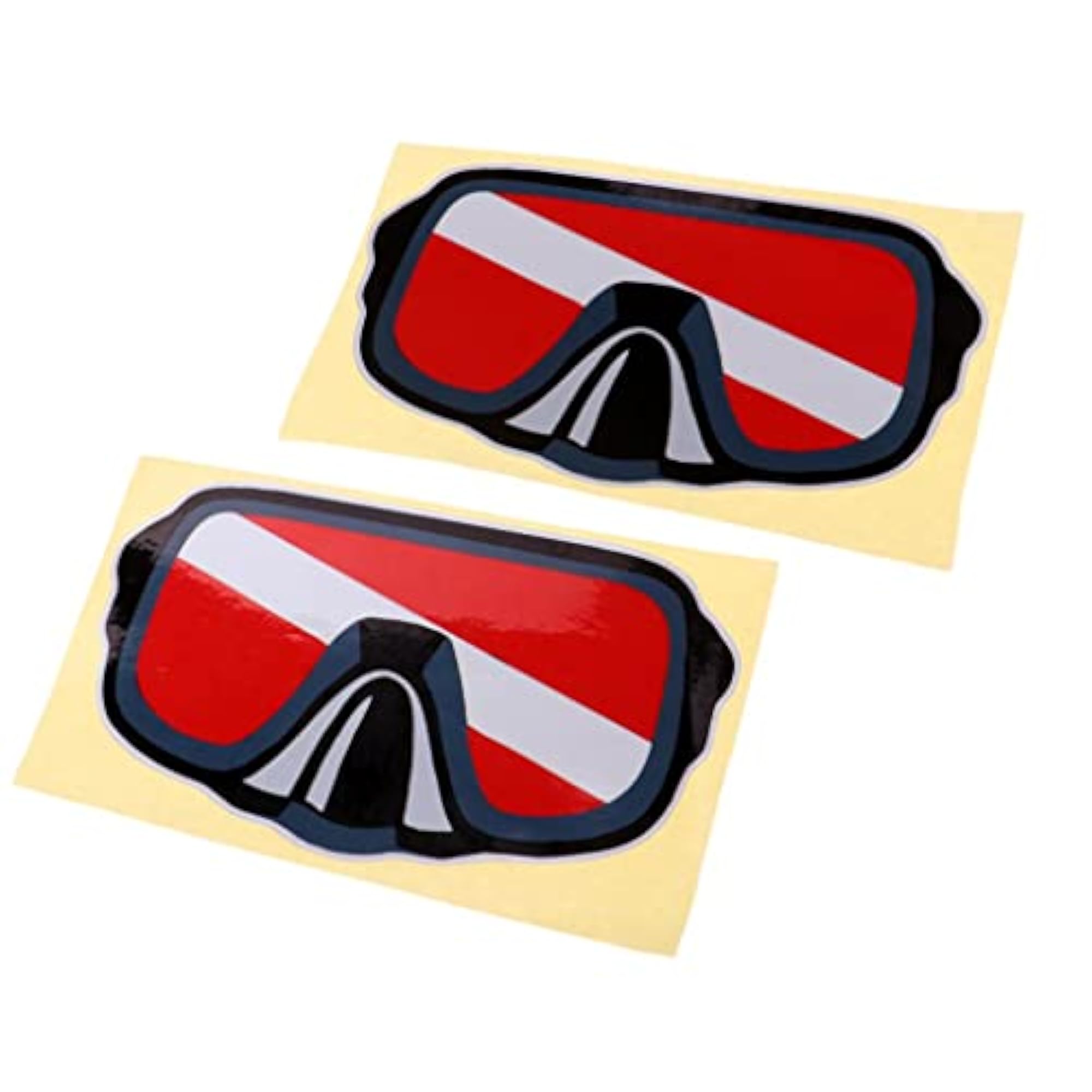 2x Reflective Scuba Diving Kayak Sticker Decal, 2 Pieces